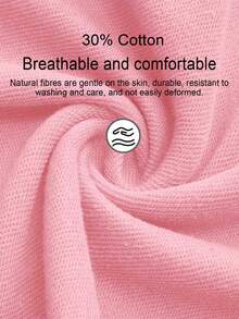 Áo nỉ ấm áp cho nữ, Áo cotton nữ, Áo hoodie dáng rộng hở vai, Họa tiết động vật hoạt hình, Lớp lót lông cừu dày cho mùa thu/đông, Mũ trùm đầu có dây rút, Đồ thể thao rộng rãi, Đa năng, Cổ điển, Phong cách đại học, Áo dài tay thích hợp cho thời tiết lạnh, Đồ thể thao thời trang đường phố cho nữ, Trang phục ngày lễ - Hồng - Xem 3