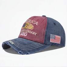 New AMERICA250th Letter Embroidered 250th Anniversary Memorial Cap, Unisex Baseball Hat Suitable For Outdoor, Travel, Sports, Adjustable Size - Bell - View 12