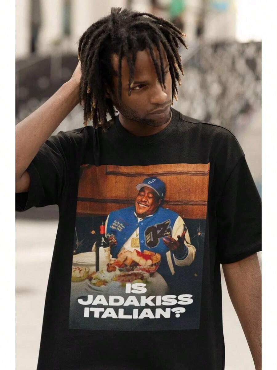 Camiseta gráfica Jada Italian Question Limited, camisa de verano unisex