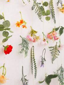 1pc Flower Mix Pendant, Home Door Hanger, Spring And Summer Home Decoration, Garden Indoor And Outdoor Decoration, Bohemian Style Decoration, Discontinued Moving Gift - Multicolor - View 4