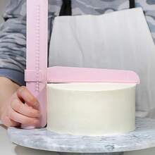 Base Giratoria para Decoración de Pasteles de 11 Pulgadas con Raspador de Glaseado Ajustable, Soporte Giratorio de Plástico para Pasteles, Accesorios de Repostería 10225 - 1 PC - Ver 2
