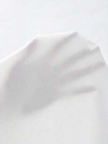 Pantalones anchos y sueltos de unicolor casuales para mujer - Blanco - Ver 6