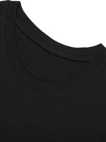Local Store, Men's Shirts, Men's Clothing, Men's Shirts, Men's Shirt, Muppets 31 Minutos T-Shirt 180G Black And White, Character Print, High Quality, Crew Neck, C - 黑色 - 查看 5