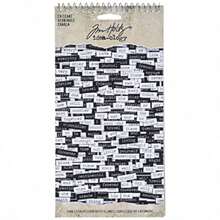Tim Holtz Idea-ology Chitchat Word Pegatinas por Tim Holtz Idea-ology, cartulina mate en blanco y negro, 1088 pegatinas, TH92998, 1/8 pulgadas - Multicolor - Ver 1