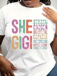 Suave, transpirable y ligera para comodidad durante todo el día. Camiseta "Ella Es Gigi", Camiseta Vintage para Abuela, Camiseta para el Día de la Madre, Regalo para Abuela, Mejor Regalo para Abuela, Regalo para Nueva Abuela, Regalo para Gigi, SL5016. Cuello redondo clásico con un corte relajado que favorece todas las formas del cuerpo y es fácil de combinar con jeans, shorts y leggings. - Blanco - Ver 6
