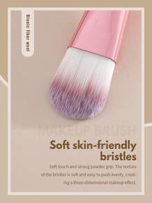 12pcs Makeup Brush Sets Premium Synthetic Hair Eyeshadow Blending Brush Sets Cosmetics Tools For Face And Eyes - Pink - View 3