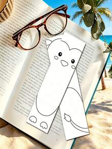 30pcs Set, These Ed Al-Adha Bookmarks Feature Delicate Black And White Line Art Designs, Providing Creative DIY Coloring Opportunities. Perfectly Decorate Book Pages, Infusing Your Reading Materials With Vibrant Colors - Multicolor - View 6