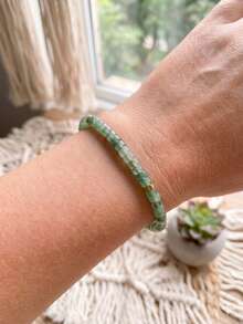 ZIRUISP Natural Stone Beaded Bracelet For Women Men, Adjustable Handmade Braided Rope Wristband Stackable Boho Minimalist Jewelry Beach Vacation Gift For Couple Friends Daily Wear - Natural Stone Bracelet - View 4