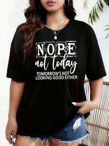 100% Cotton. One Piece Of Women's Plus Size Black T-Shirt - Short Sleeve, Round Neck, Casual Style, Suitable For All Seasons, Ideal For Summer And Spring, Women's Clothing, G, 100% Cotton. Women's Simple Solid Color T-Shirt, Loose Fit, Casual Short Sleeve - 黑色 - 查看 6