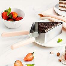 1pc Stainless Steel Cake Slicer & Server - Triangular Cake Transfer Tool With Ergonomic Handle, Baking Tool For Home & Commercial Use, Perfect For Valentine'S Day, Weddings, Birthdays, Parties, Cake Slicer And Server, Party Servingware - View 11