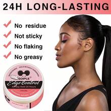 Goiple 8pcs Hair Styling Set Includes Wax Stick, Hair Gel, Comb, Hair Clips, Elastic Bands, Suitable For All Hair Types, Non-Greasy Strong Hold, No Dandruff, Oil Control Anti-Frizz, Smooth Texture, Applicable For Ponytail, Bun, Flyaway Hairstyles - Pink - View 9
