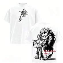Escanor T-Shirt From The Seven Deadly Sins - A269 "Who Decided That?" Pride Sin Graphic Retro Heavy Unisex Anime Streetwear Gift For Fans - 粉色 - 查看 1