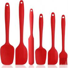 6pcs High Heat Resistant Non-Stick Silicone Baking & Cooking Utensil Set, Dishwasher - Multicolor - View 13