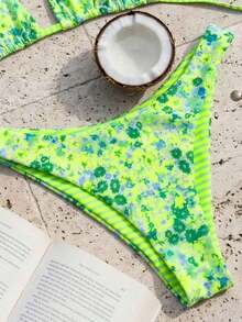Women Plus Size Sports Swimwear - Multicolor 4 - View 7