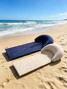 1pc Inflatable Headrest Beach Mat, Outdoor Anti-Sand Adhesive Pad, Suitable For Camping, Picnic, Single Person Sleeping Mat, Foldable Portable Moisture-Proof Mat, Sunbathing Mat - Beach Mat - View 20