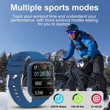 2026 New 1.83" Large Screen Smart Watch, Unisex, Dual Straps, Colorful Straps, Notification, Call Answering, Music Control, Sports Modes, Compatible With IOS And Android, Best Gift - Multicolor - View 6