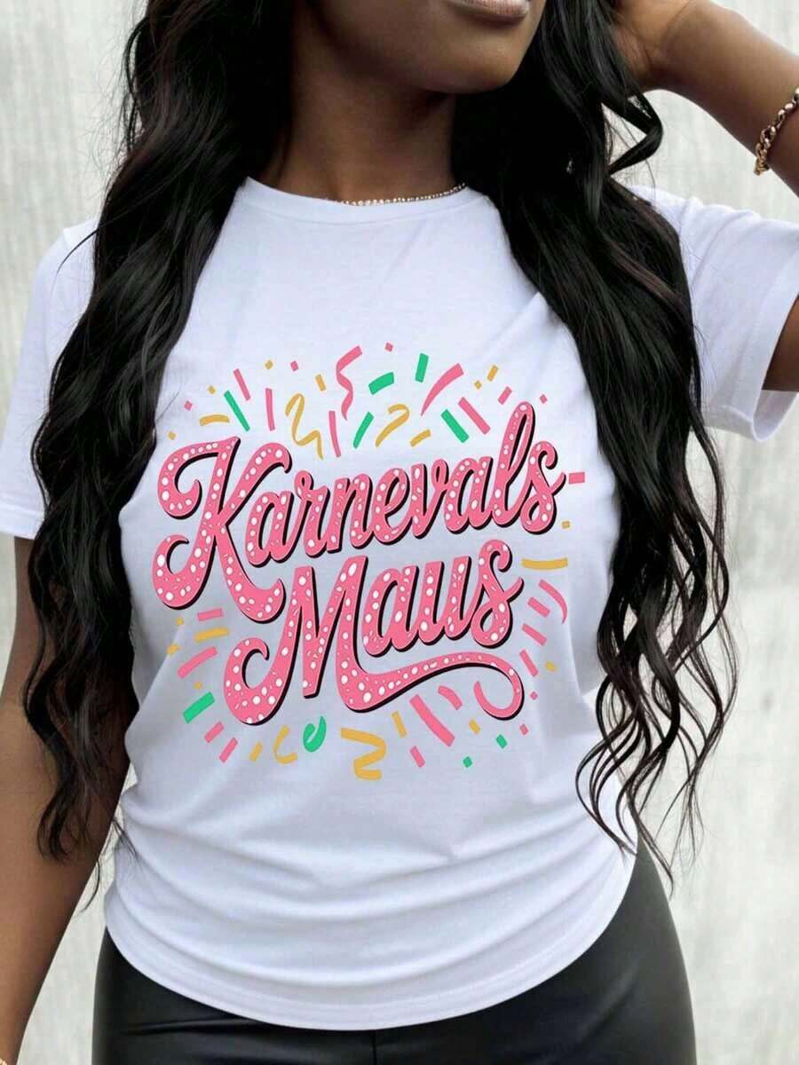 Women's Carnival Mouse Party T-Shirt, Fun For Party Costumes - White - View 1