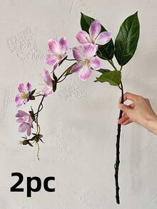 1pc/2pcs Artificial Jasmine Hanging Decor, Silk Flower Ornament, Lifelike As Real Flowers, Suitable For Balcony, Wedding, Home, Party, Graduation Ceremony, Vase, Spring Decoration, Wedding Accessories, Wedding Decor - Multicolor - View 15