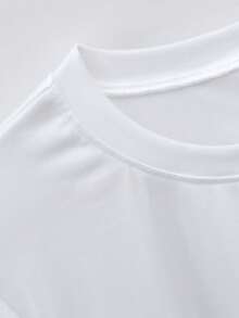 Women's Casual Summer T-Shirt, Western Cowgirl Print, American Retro Style, Short Sleeve T-Shirt For Women, Versatile Casual Spring/Summer Top, Unique Ranch Girl Style, Simple Round Neck, Comfortable And Breathable. - 白色 - 查看 7
