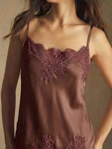 Camiseta sin mangas con ajuste de tirantes y encaje, versátil para usar en primavera/verano, adecuada para Pascua, Día de San Patricio, estilo vintage romántico de los 90, fiesta, playa, graduación, vacaciones, invitado de boda, casual, elegante - Rosa - Ver 6