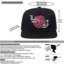 Mũ lưỡi trai in hình graffiti hình bánh donut và ký hiệu bàn tay, kiểu dáng mũ snapback, phong cách đường phố thường ngày, có thể điều chỉnh, chất liệu hip hop. - A - Xem 3