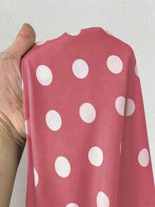 Vestido tipo camisa sin mangas a rayas azul de talla grande, cintura entallada, versátil y elegante - Rosa vieja - Ver 7