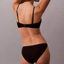 Calvin Klein Ideal Cotton String Bikini QD5170 - 黑色 - 查看 4