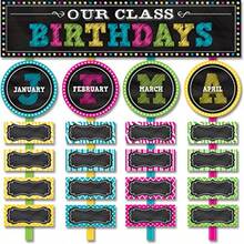 Teacher Created Resources Chalkboard Brights Our Class Birthdays Mini Bulletin Board 5506 - Varios colores - Ver 2