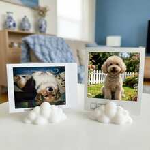 Cute 3D Printed Photo Stand, Holder For Instax Mini/Lomo Cards, Aesthetic Desk & Room Decor, Perfect Gift For Birthday/Valentine's Day - Multicolor - View 1