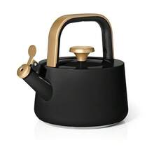 1.8L Ceramic Non-Stick Stovetop Teapot, Black Sesame Color Tea Kettle For Boiling Water & Tea Brewing, Kitchen Use - View 1