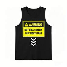 Funny Rude Dirty Inappropriate Tank Tops For Men, Novelty Humor Party Sleeveless Top - Black - View 1