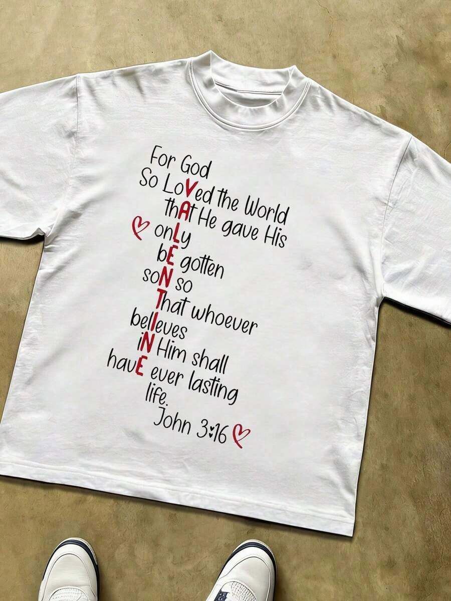 Premium Unisex Casual T-Shirts With "GOD'S ART ON DISPLAY" Print, Customizable Graphic Tees For Men - Men's T-Shirts. Casual And Stylish Short-Sleeved T-Shirts For Summer, Made Of 100% Cotton. The Most Popular Top For Men. - 白色 3 - 查看 1