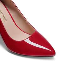 Women Stiletto High Heel Pumps Pointed Toe Solid Color Elegant Fashionable Wedding Party Court Shoes Suitable For Both Formal And Casual Occasions - 紅色 - 查看 7