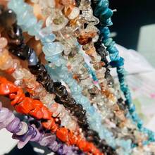 Natural Stone Beads 5-8mm Asymmetric Crystal Gravel Beads Bracelet For Jewelly Natural Gravel For Jewelry Making Freeform Beads Diy Necklace Bracelet - Multicolor - View 8