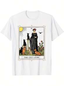 Camiseta unisex con diseño de calavera de gato y la frase "Mamá Gato Blanco", un excelente regalo para Navidad, Halloween o el Día de Acción de Gracias.Esta camiseta unisex está hecha de tela suave y cuenta con cómodas mangas cortas negras. - Negro de medianoche - Ver 11