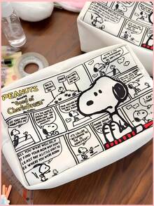 SNOOPY 1个史努比主题收纳袋，适合日常学习和通勤时整理小物件，可用作笔袋、化妆包或杂物收纳袋，也可用于返校季、学习用品、节日、生日、派对礼物等场合。 - 彩色 - 查看 4
