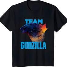 Godzillas vs Kong Equipo Oficial Godzillas Neon Camiseta para - Negro - Ver 1