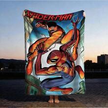 1pc Cartoon Character Printed Blanket,Superhero Movie Print Blanket,Retro Cartoon Style Throw Blanket,Cartoon Character Printed Blanket,All-Season Universal Nap Blanket,Character Home Decor Blanket,Modern Fashion Gift Suitable For Home Bedroom Bed Sofa Office Lunch Break Cover Picnic Blanket - Nhiều màu - Xem 3