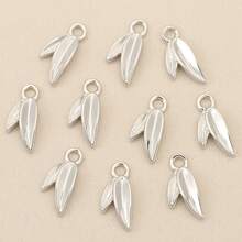 10pcs Gold & Silver Plated Heart Moon Leaf Pendants, For Jewelry Making, DIY Necklace Bracelet Earring Accessories - DIY Pendant - View 16
