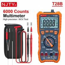 NJTY True Digital Multimeter - Measures Voltage, Current, Resistance, Diode, Continuity, Duty Cycle, Capacitance And Temperature - Ideal For Automotive Use - Orange - View 9