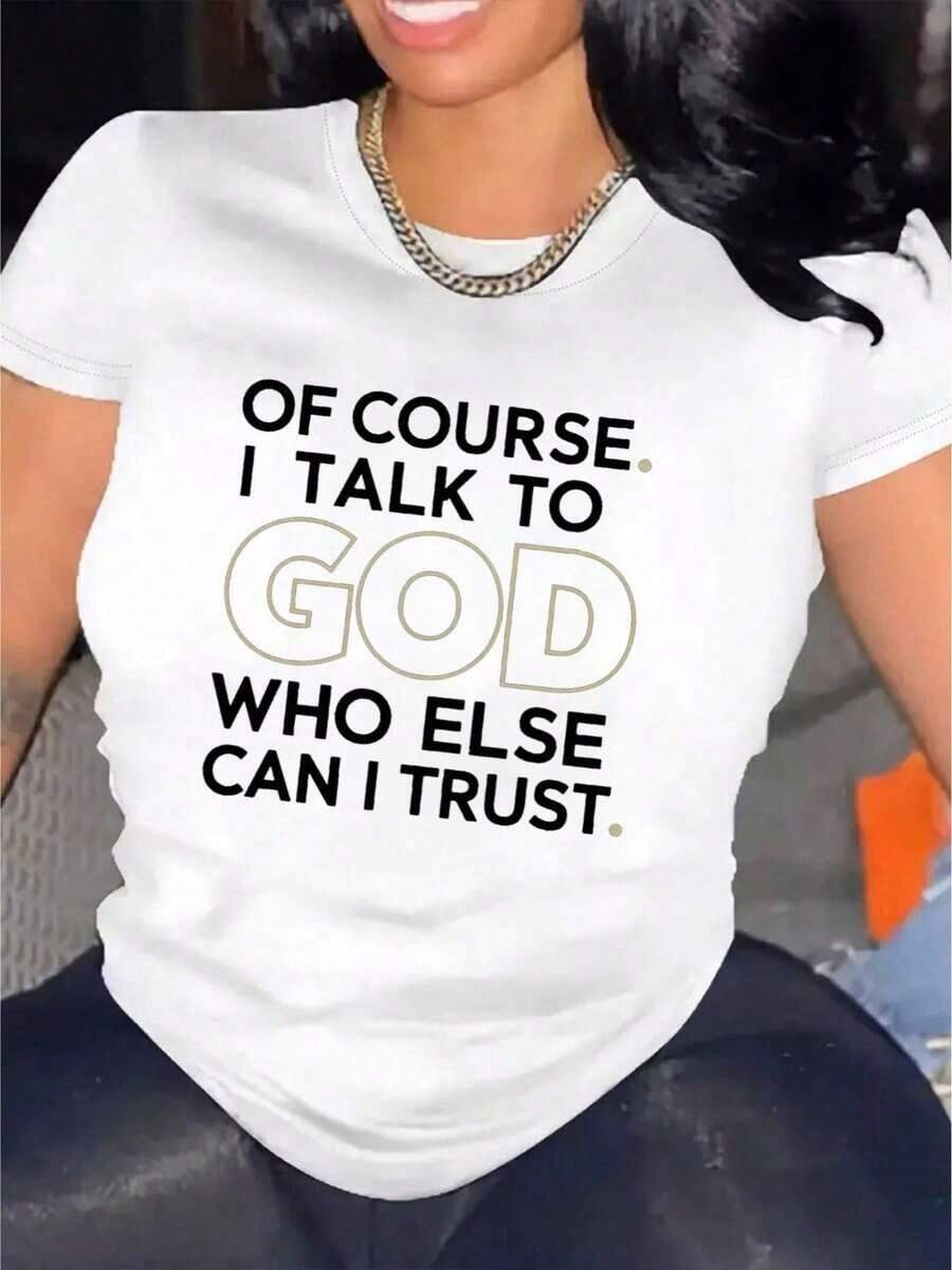 Camiseta nueva. Camiseta estampada de manga corta, cómoda y versátil. El diseño holgado de cuello redondo es perfecto para la oficina, la escuela, salidas de fin de semana o viajes. Se integra fácilmente en la vida diaria, aportando una sensación de frescura y ligereza. - Blanco - Ver 1
