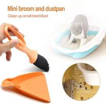 Mini Broom & Dustpan, Hamster Poop Scoop, Cleaning Brush & Cleaning Tools - Suitable For Cleaning Cages Of Hamsters, Rabbits, Reptiles & Other Small Pets - A - View 9