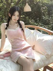 Women Short Dresses - Pink - View 9