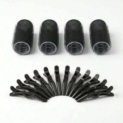 Premium Multi-Size Hair Rollers Kit With Enhanced Grip Crocodile Clips - No-Heat, Hair-Friendly Curling Rollers For Effortless, Fast Styling, Secure Hold, Reusable Design, Perfect For Long/Short Hair, Daily Use, And On-The-Go Beauty
