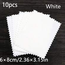 10/30pcs Jewelry Cleaning Cloths, Pink Polishing Cloths, Suitable For Sterling Silver, Gold, Platinum, 6x8cm Small Polishing Cloths - Multicolor - View 18