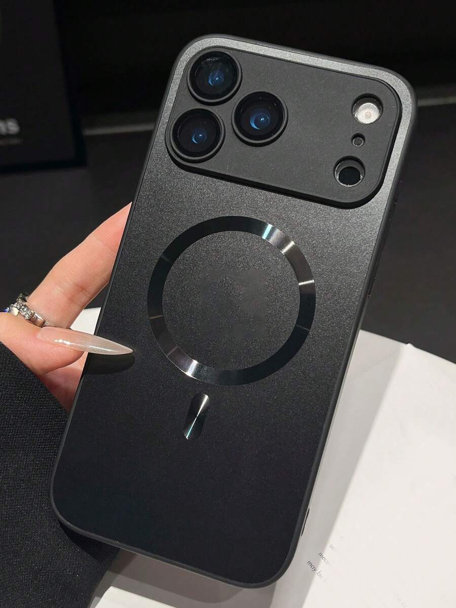 Luxury Matte Skin Feel Magnetic Phone Case Compatible With IPhone 17 ProMax 17Pro 16 15 14 Plus 13 Pro Max Camera Lens Support Wireless Charging Lens Protection Back Cover