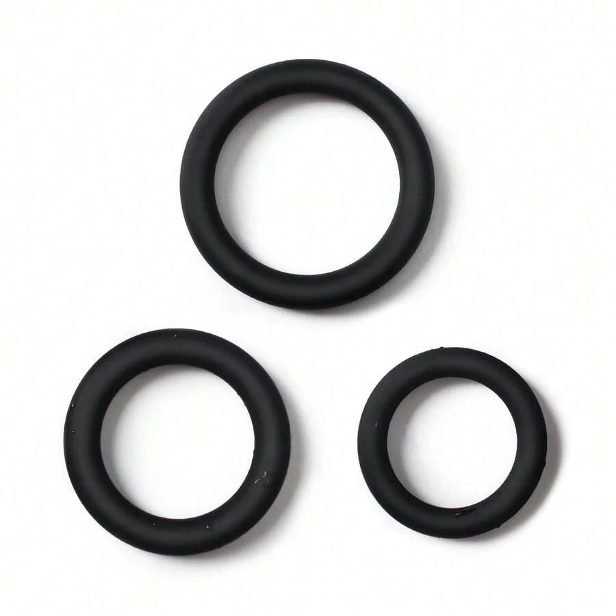 3PCS Silicone Cock Rings Different Sizes Penis Ring Long Lasting Adult Sex Toys For Men Masturbator - one-size - View 1