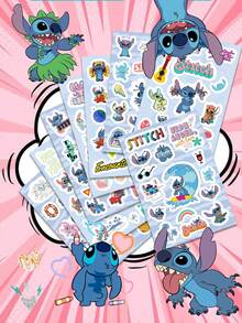 Disney | 8 Tờ Hình Dán Chủ Đề Kỳ Nghỉ Hè Lilo & Stitch Hình Người Ngoài Hành Tinh Hoạt Hình Dễ Thương, Hình Dán Tự Làm Sổ Lưu Niệm, Hình Dán PVC Dùng Cho Sổ Nhật Ký, Sổ Kế Hoạch, Máy Tính Xách, Bình Nước, Hoàn Hảo Cho Quà Tặng Sinh Nhật, Thiệp Chúc Mừng Ngày Lễ & Đồ Dùng Văn Phòng Học - 1 Set - Xem 6