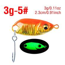 1Pc Ultralight Micro Fishing Spoon Set, 2.3cm/2.9cm Sinking Metal Baits With Simulation Fish Skin, Professional Glow Tackle For Trout, Crappie, Bluegill, And Small Sea Bass - S026 - View 14