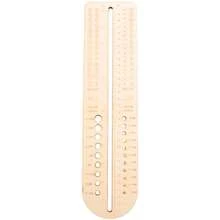 Wooden Sock Blockers For Knitting Needle Gauge Crochet Size Measurement Ruler Weaving Tool Needle Measuring Tool - Multicolor - View 3